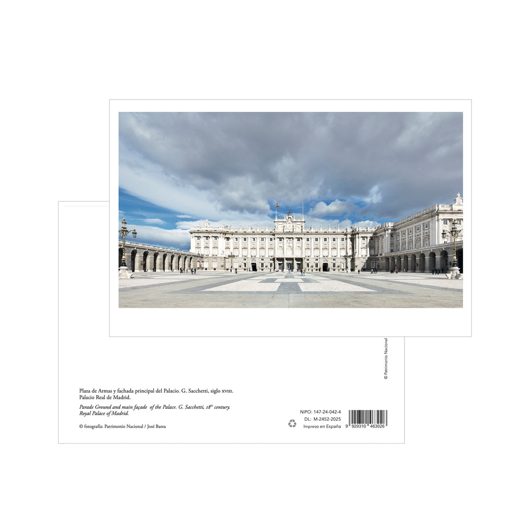 Postal "Plaza de Armas. Palacio Real de Madrid"