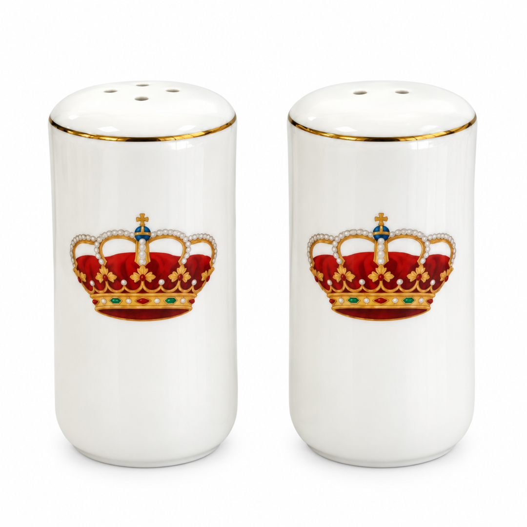 Crown Salt and Pepper Set