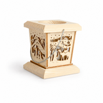 Load image into Gallery viewer, Wooden nativity scene lantern