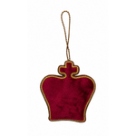 Load image into Gallery viewer, Royal Crown ornament in burgundy