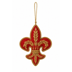 Cargar imagen en el visor de la galería, Adorno Flor de Lys roja