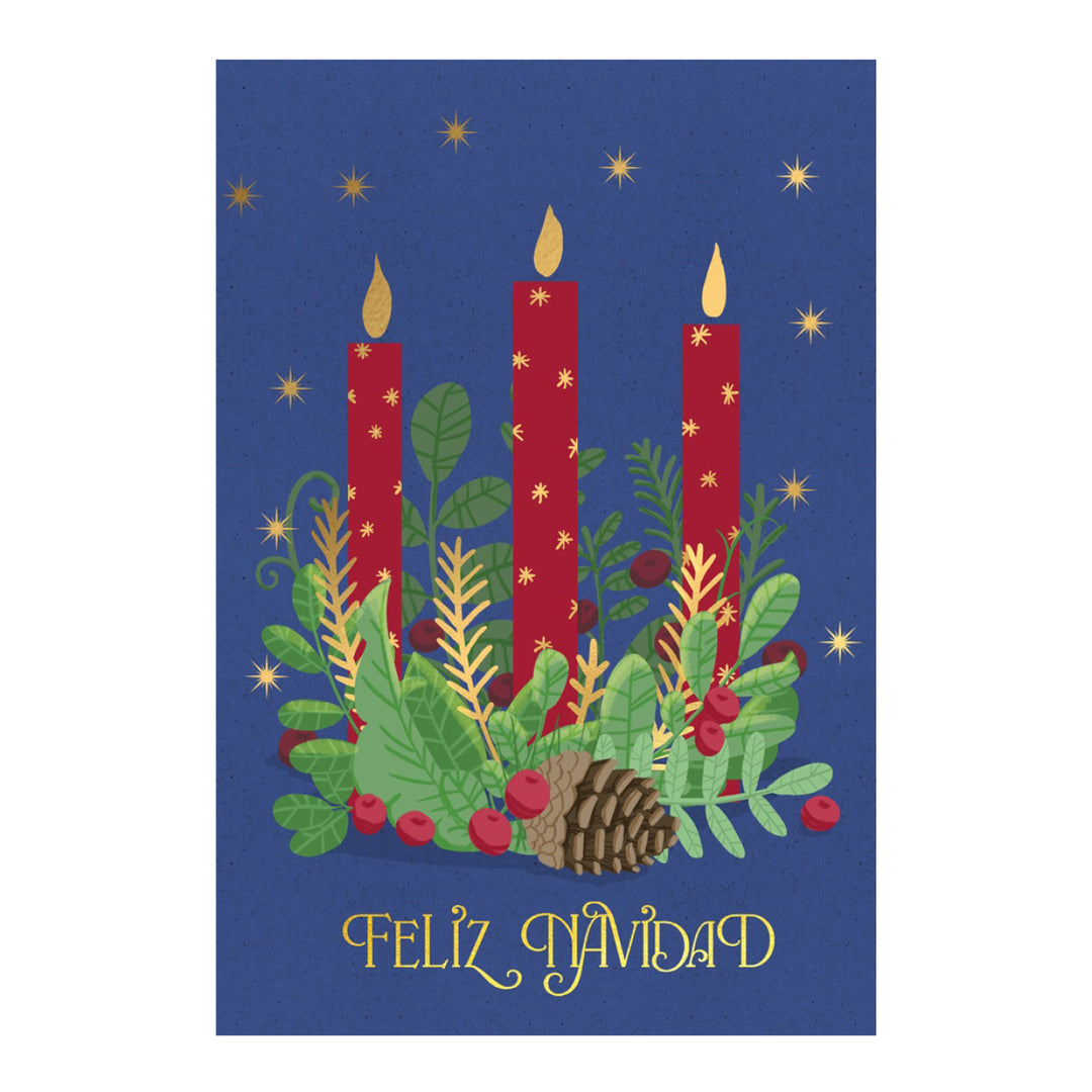 Estuche de 10 tarjetas navideñas CARROL