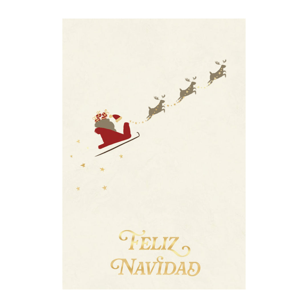 Estuche de 10 tarjetas navideñas PINCELADAS