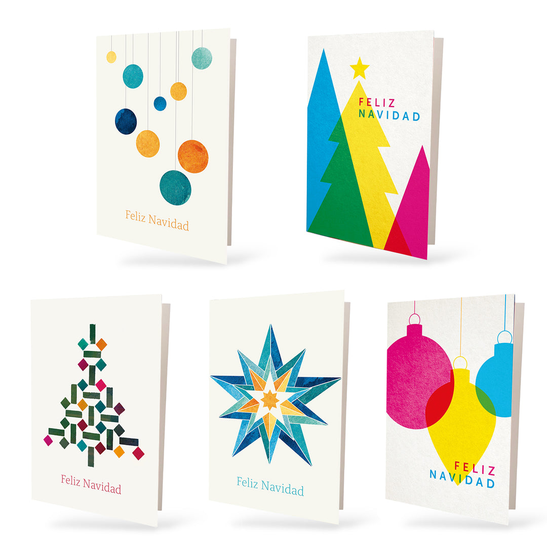 Estuche de 10 tarjetas navideñas RISOGRAFIA