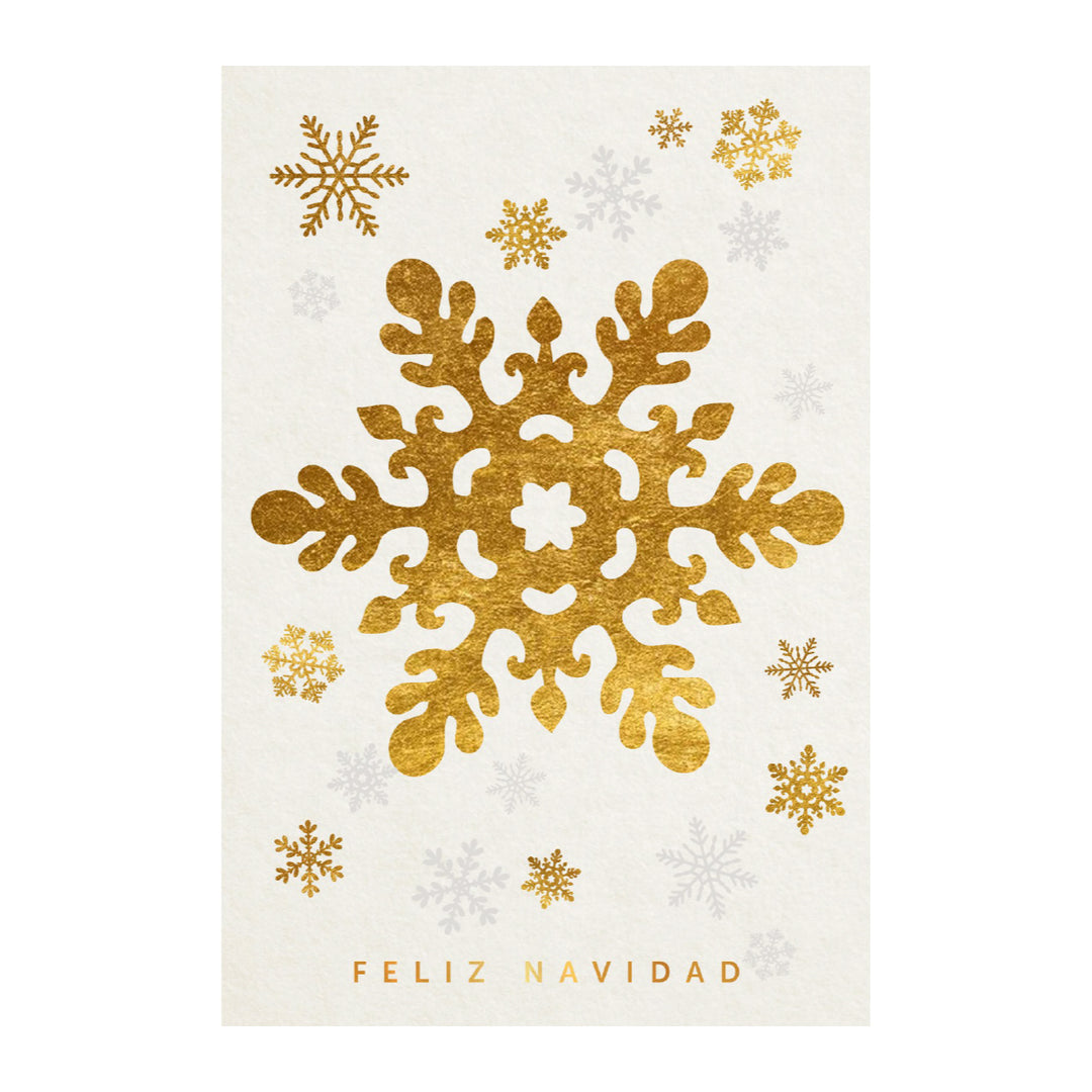 Estuche de 10 tarjetas navideñas GOLD