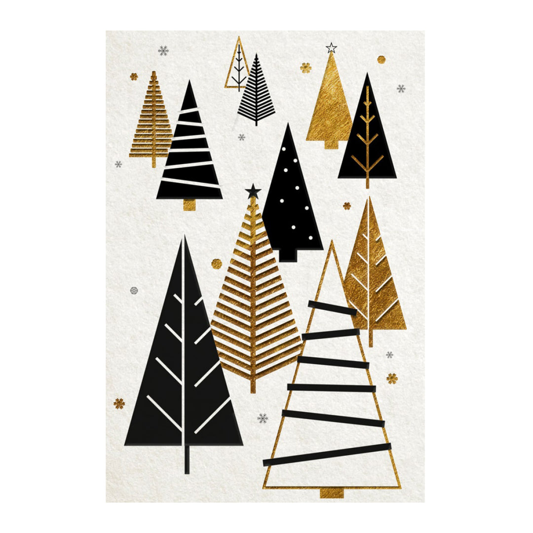 Estuche de 10 tarjetas navideñas GOLD