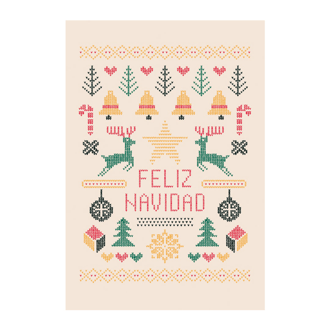 Estuche de 10 tarjetas navideñas PUNTO