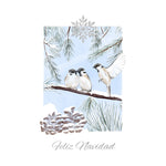 Cargar imagen en el visor de la galería, Estuche de 10 tarjetas navideñas PAJAROS