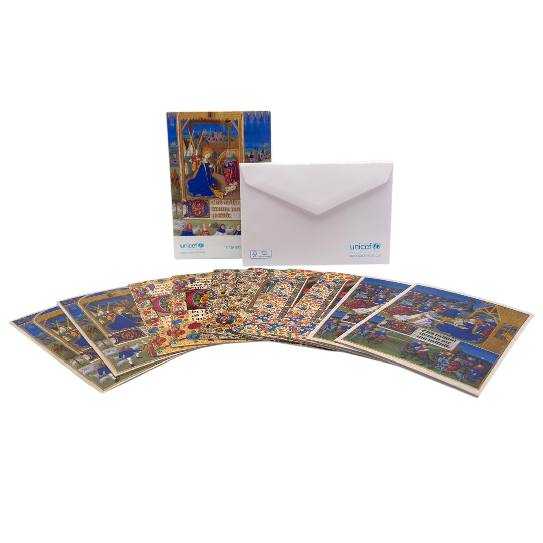 Estuche de 10 tarjetas navideñas MINIADO