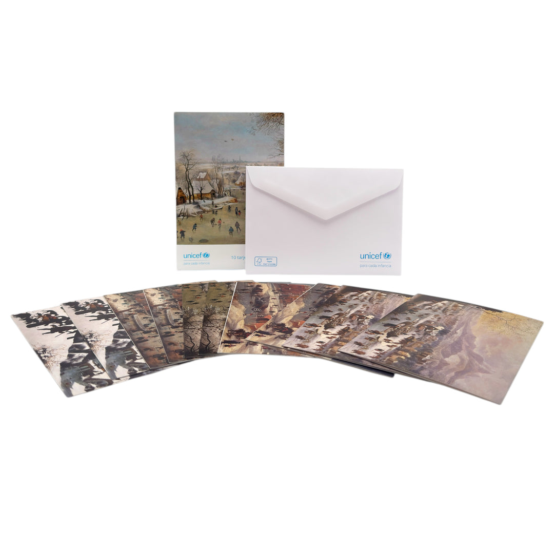 Estuche de 10 tarjetas navideñas PAISAJES