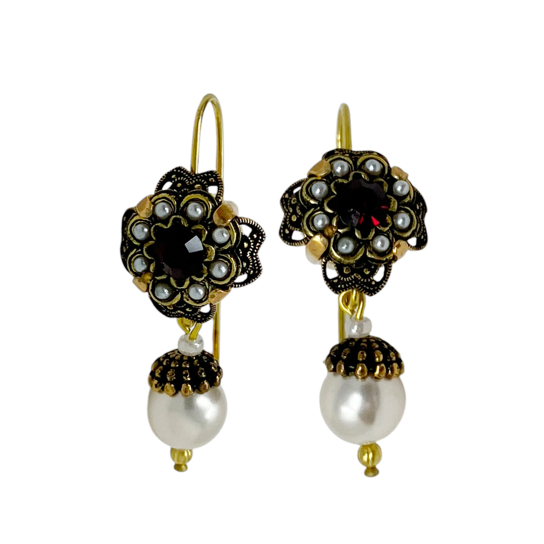 Pendientes Bola Perla