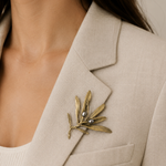 Cargar imagen en el visor de la galería, Broche Olivo