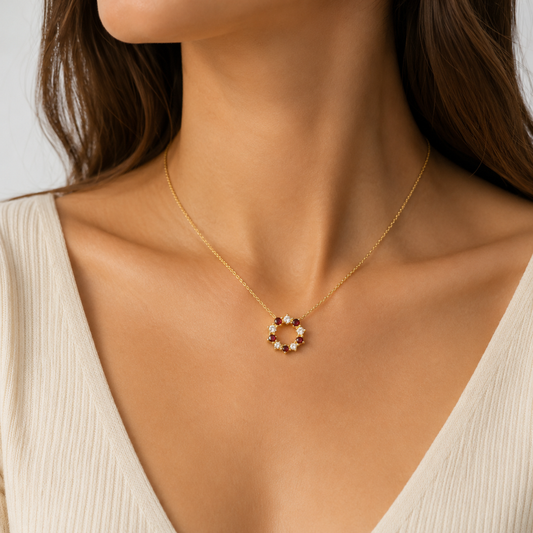 Garnet necklace
