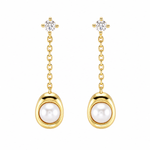 Load image into Gallery viewer, Teardrop pearl earrings