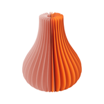 Cargar imagen en el visor de la galería, Jarrón de papel bicolor naranja
